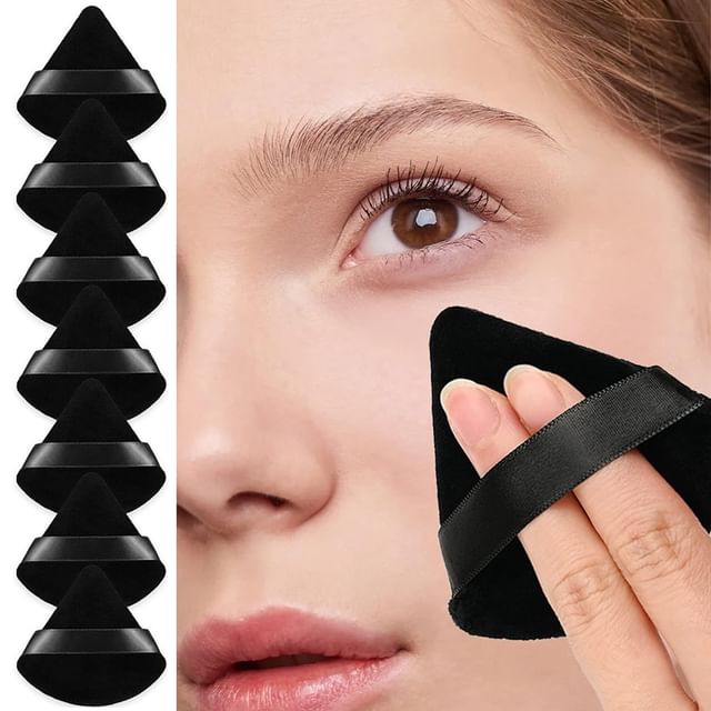 Set Of 7 - Triangle - Black - One Size