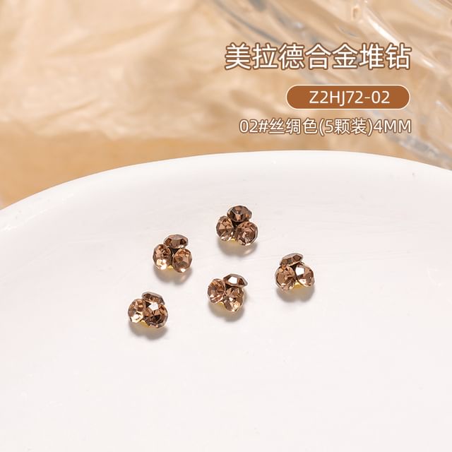 tomoni, Set of 5: Rhinestone Nail Art Decoration (Various Designs)