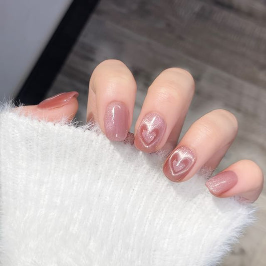 eovda, Heart Cat Eye Press On Nail