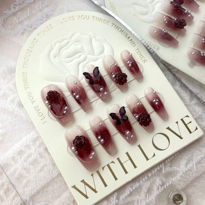 633 - Long - Wine Red - L
