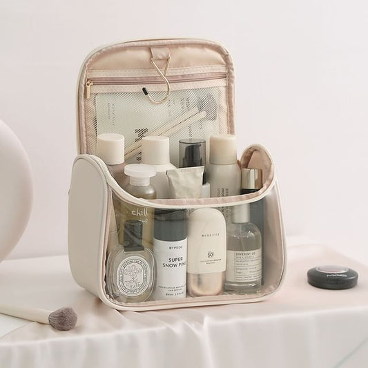 Epoch, Transparent Panel Makeup Bag Travel Toiletry Bag