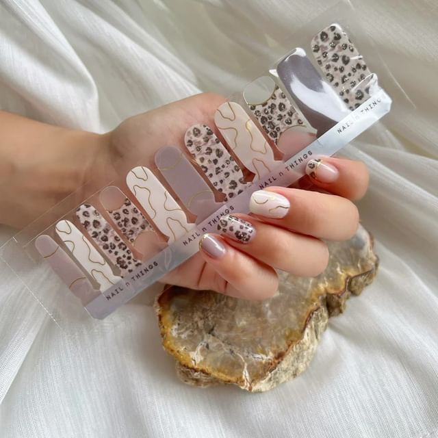 NAIL n THINGS, ND12 Safaui Glam Self-Adhesive Design Nail Polish Wraps