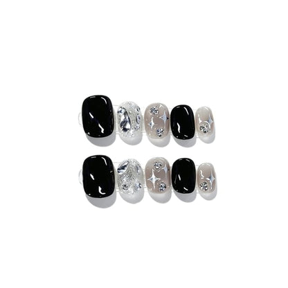 142 - Black & Gray & Silver - L