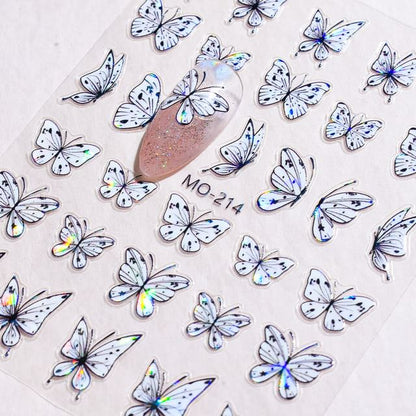 WGOMM, Butterfly Nail Art Stickers (Various Designs)