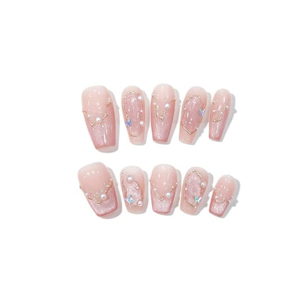 eovda, Butterfly Faux Pearl Press On Nail (Various Designs)