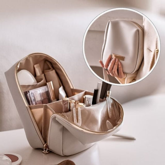 Choyu, Faux Leather Travel Makeup Bag
