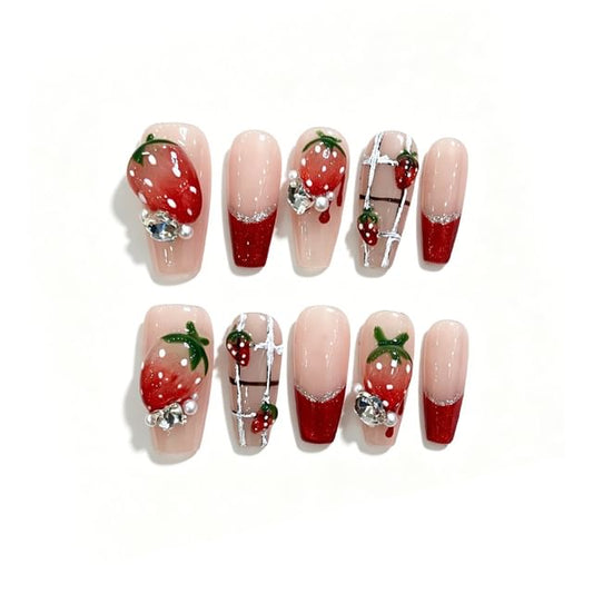 1818 - Silver & Green & Red & Pink - L