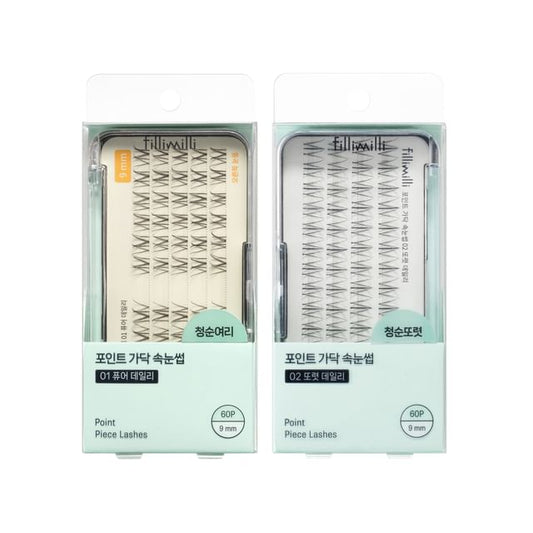fillimilli, Point Piece Lashes - 3 Types