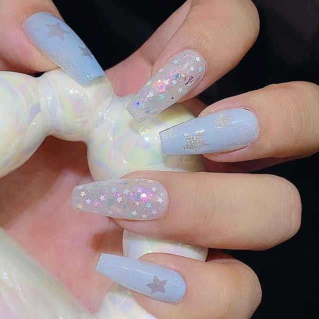 Fainie, Set of 6: Sequin Nail Art Decoration (Various Designs)