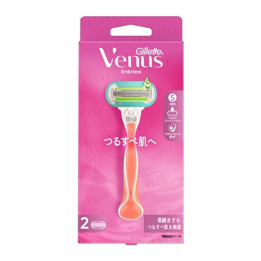 Gillette Japan, Venus Embrace Razor For Smooth Skin Body & 2 Blade