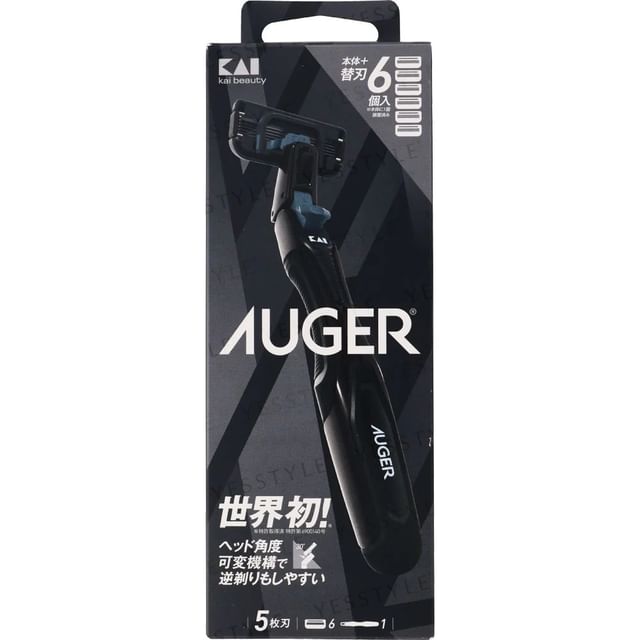 KAI, AUGER System Razor Combo Pack Body & 6 Blade
