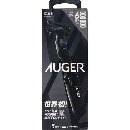 KAI, AUGER System Razor Combo Pack Body & 6 Blade