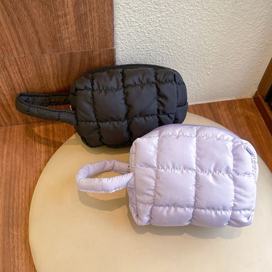 Milha, Plain Padded Makeup Bag / Pencil Case