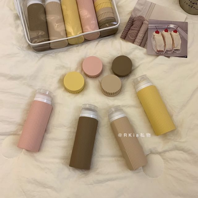 Minbrogy, Set of 8: Plain Silicone Travel Bottle