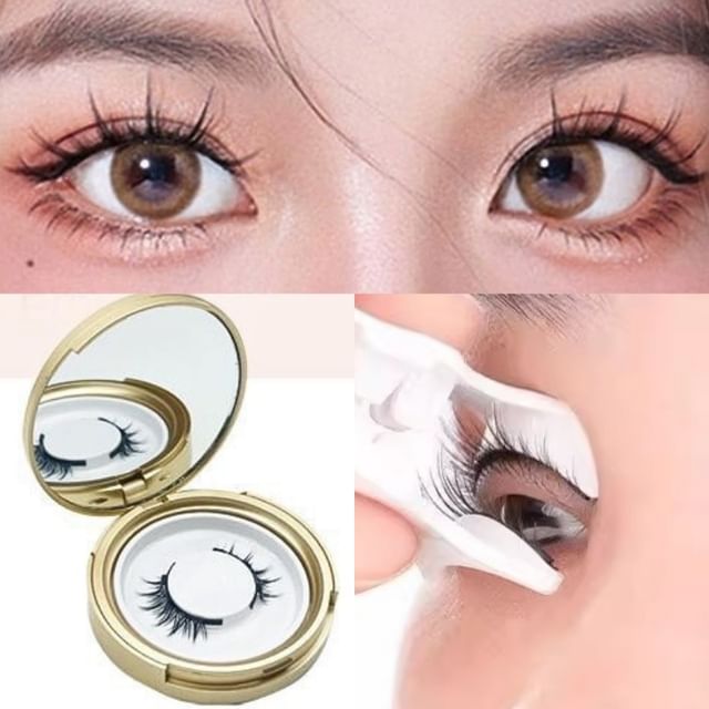 01 - With Applicator - 1 Pair - False Eyelashes - Black - One Size