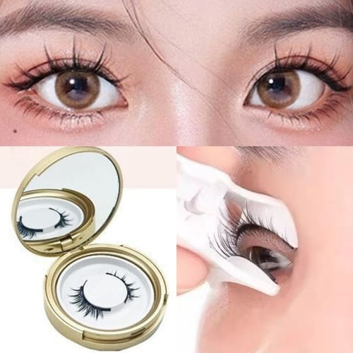 01 - With Applicator - 1 Pair - False Eyelashes - Black - One Size