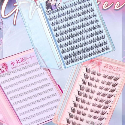 LuxeFlutter, Glue-free Bottom False Eyelashes Clusters (Various Designs)