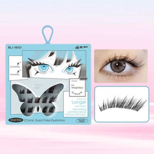 BLJ, Comic Eyes Glue-free False Eyelashes - HD04