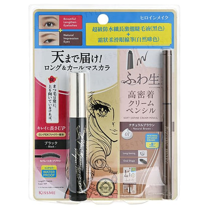 ISEHAN, Kiss Me Heroine Make Soft Define Cream Pencil + Long Up Mascara Set