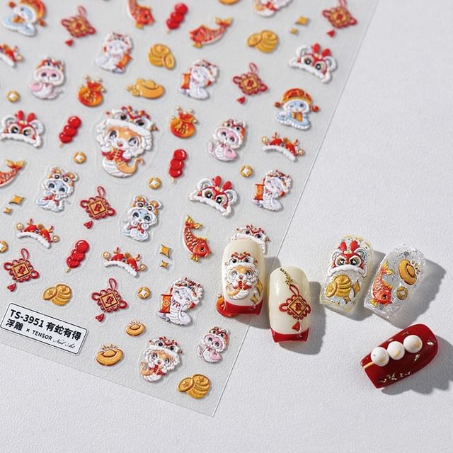 dainlili, Lunar New Year Nail Art Stickers