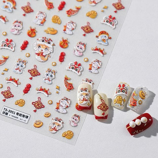 dainlili, Lunar New Year Nail Art Stickers