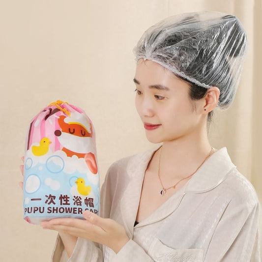 Choyu, Set of 100: Disposable Plastic Shower Cap