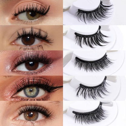 Lashie, Natural Magnetic False Eyelashes (Various Designs)