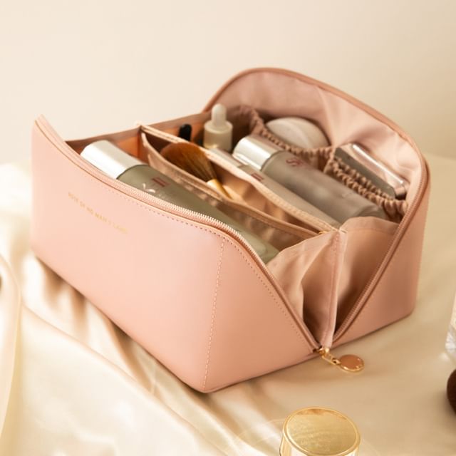 Home Simply, Faux Leather Makeup Bag