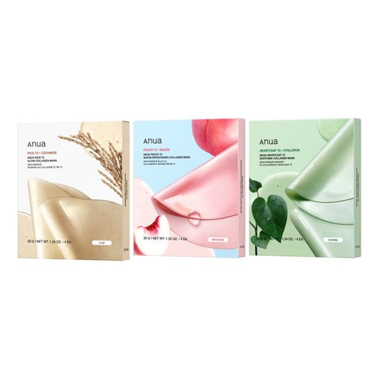 Anua, Collagen Mask Set - 3 Types