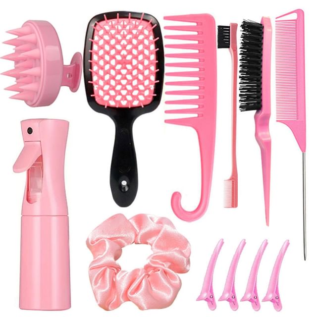 XIXI STUDIO, Head Scalp Massager / Hair Brush / Hair Comb / Styling Hair Comb / Spray Bottle / Scrunchie / Styling Hair Clip / Hair Styling Tool / Set (Various Designs)