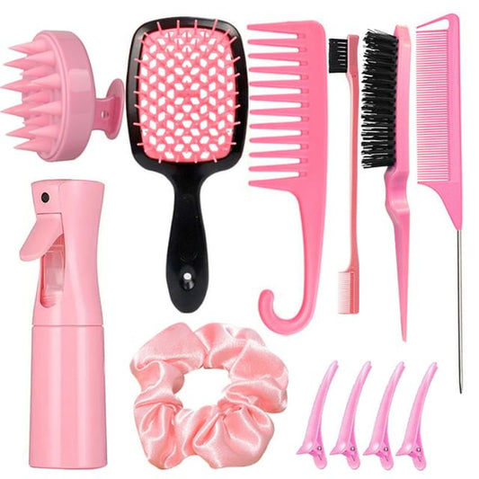 XIXI STUDIO, Head Scalp Massager / Hair Brush / Hair Comb / Styling Hair Comb / Spray Bottle / Scrunchie / Styling Hair Clip / Hair Styling Tool / Set (Various Designs)