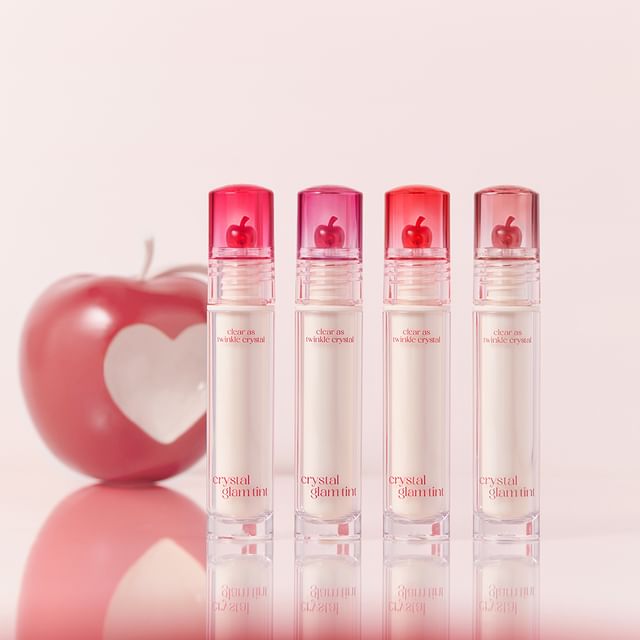 CLIO, Crystal Glam Tint Apple Series - 4 Colors