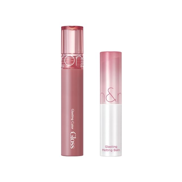 Glasting Color Gloss #03 Rose Finch + Glasting Melting Balm #07 Mauve Whip