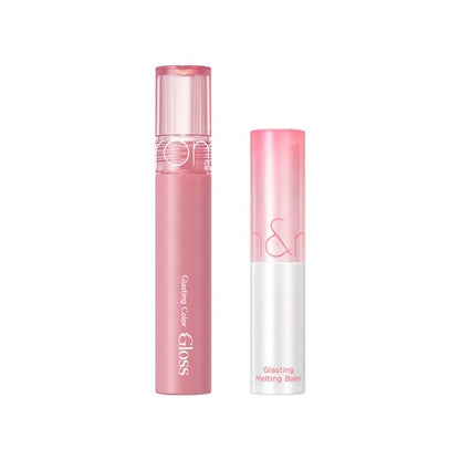 Glasting Color Gloss #01 Peony Ballet + Glasting Melting Balm #02 Lovey Pink