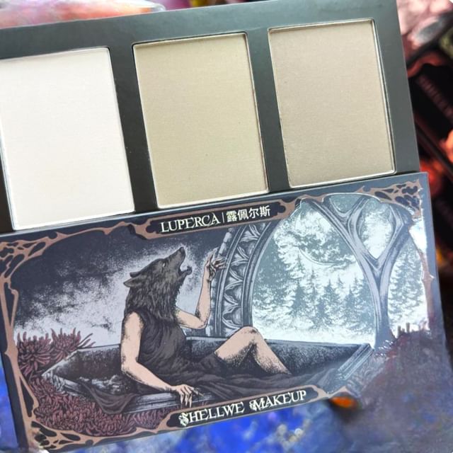 SHELLWE MAKEUP, 3 Color Highlighter Contour Palette - Luperca