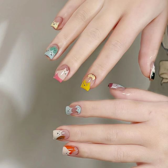 S78 - Pink & Green & Yellow - M