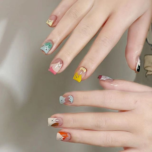 S78 - Pink & Green & Yellow - M