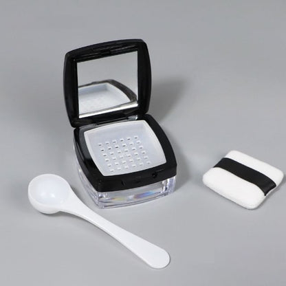 Miumi, Set: Mirror Makeup Powder Container + Powder Puff