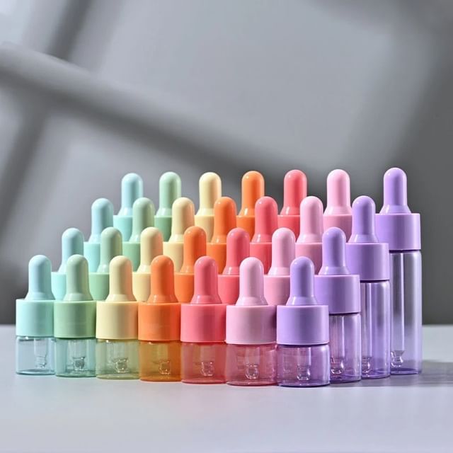 Buttermilk, Pastel Color Travel Glass Dropper Bottle (Various Designs)