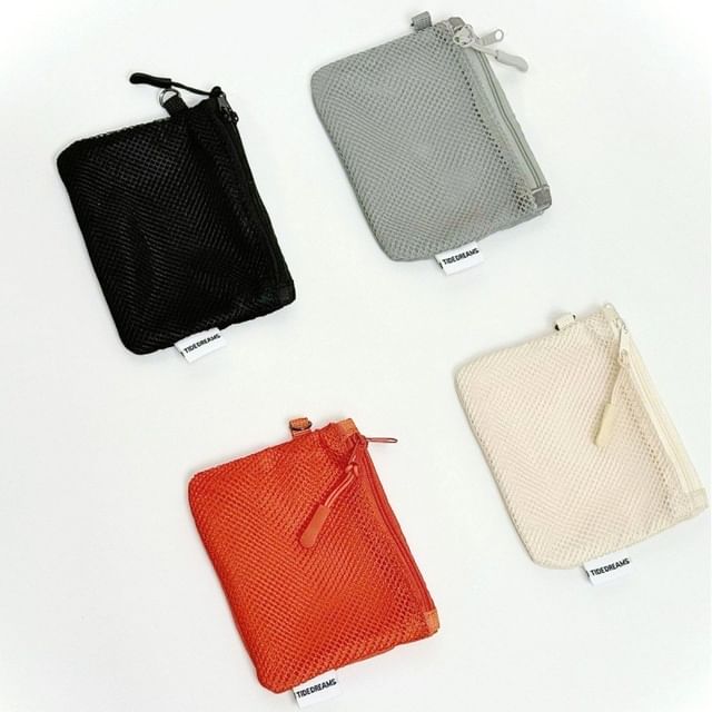 Buttermilk, Mesh Makeup Pouch