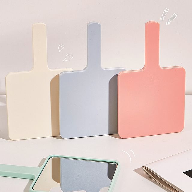 LuxeFlutter, Plain Square Handheld Mirror