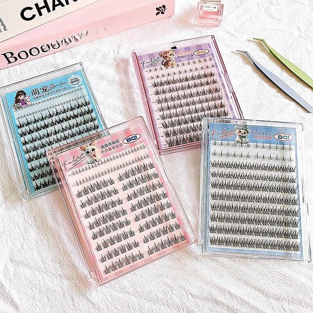 LuxeFlutter, Glue-free Spiky Multipack False Eyelashes Cluster (Various Designs)