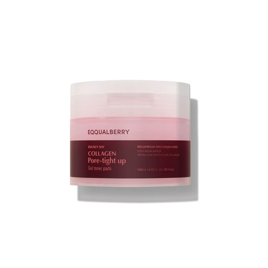EQQUALBERRY, Collagen Pore-Tight Up Gel Toner Pads