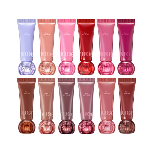 nuse, Reju Lip Gloss - 12 Colors