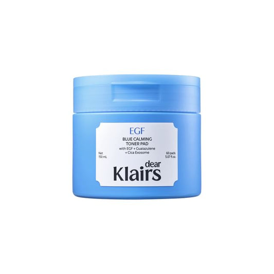 Dear, Klairs, EGF Blue Calming Toner Pad