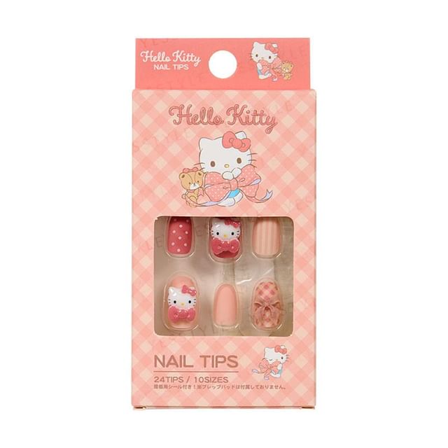 Santan, Sanrio Hello Kitty Check Nail Tips