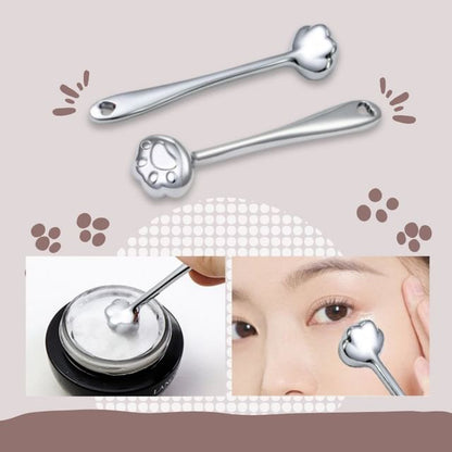 Buttermilk, Polished / Cat Paw Alloy Eye Massager