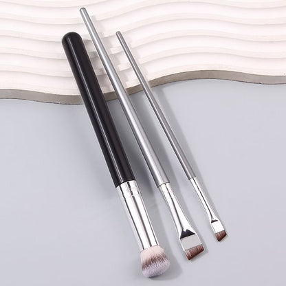 REGENBOOG, Set of 3: Concealer Brush + Angled Eyeliner Makeup Brush (Various Designs)