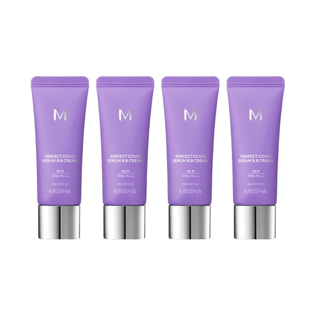 MISSHA, Perfect Cover Serum B.B Cream Mini - 4 Colors