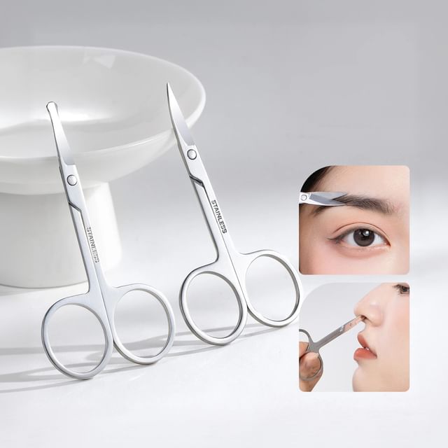 SIMBLER, Stainless Steel Eyelash Scissors / Nose Hair Scissors